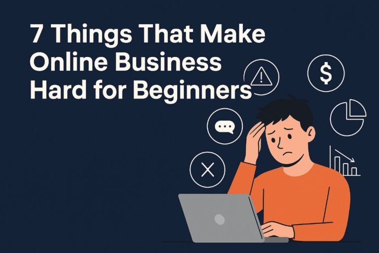 7 Unseen Struggles That Make Online Business Hard for Beginners